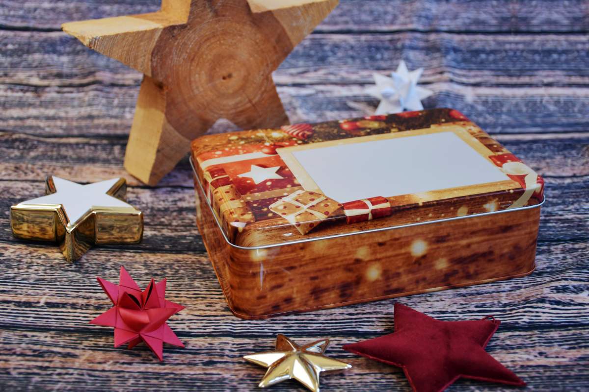 Weihnachtsdose für Guetzli & Präsente