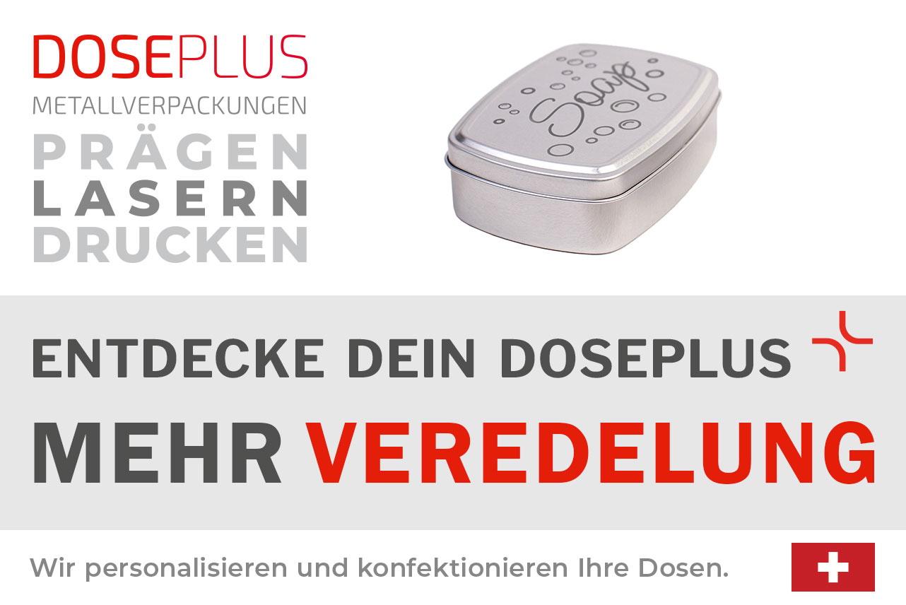 Doseplus Aluminium-Seifendose DSS-015 – entdecke dein Doseplus, mehr Veredelung. Stabile, langlebige Dose aus Aluminium für feste Seifen Badezimmerorganisation.