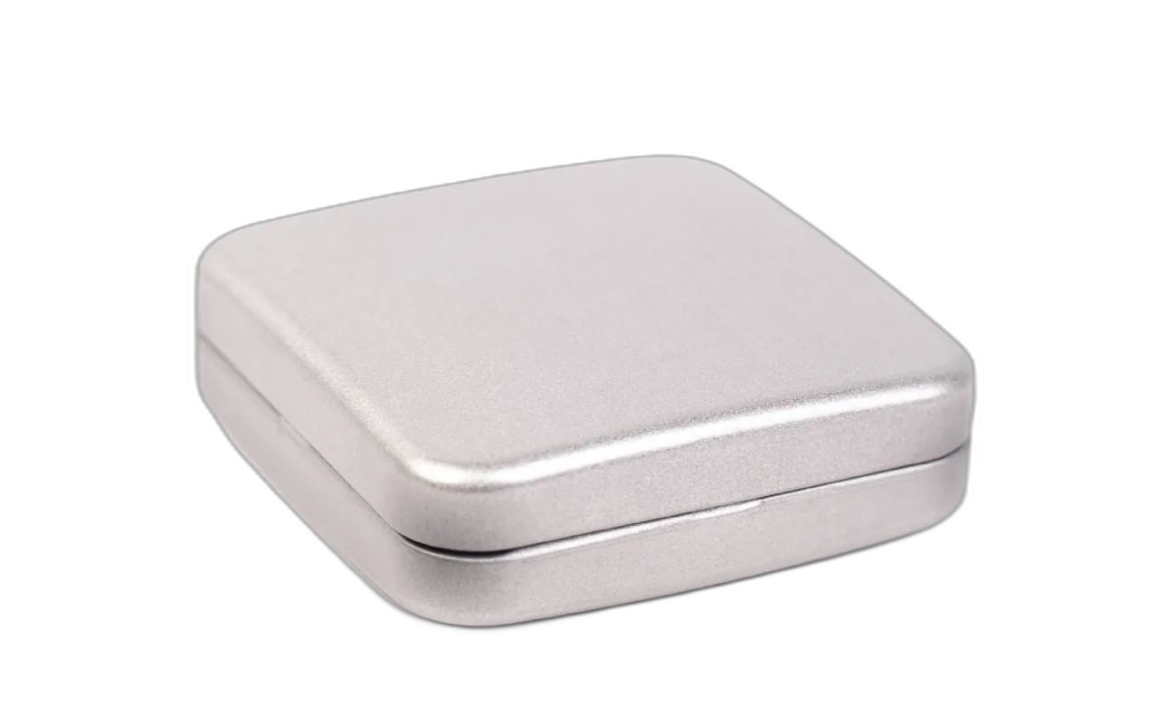 Quadratische Metallverpackung - Metalldose für Kondome