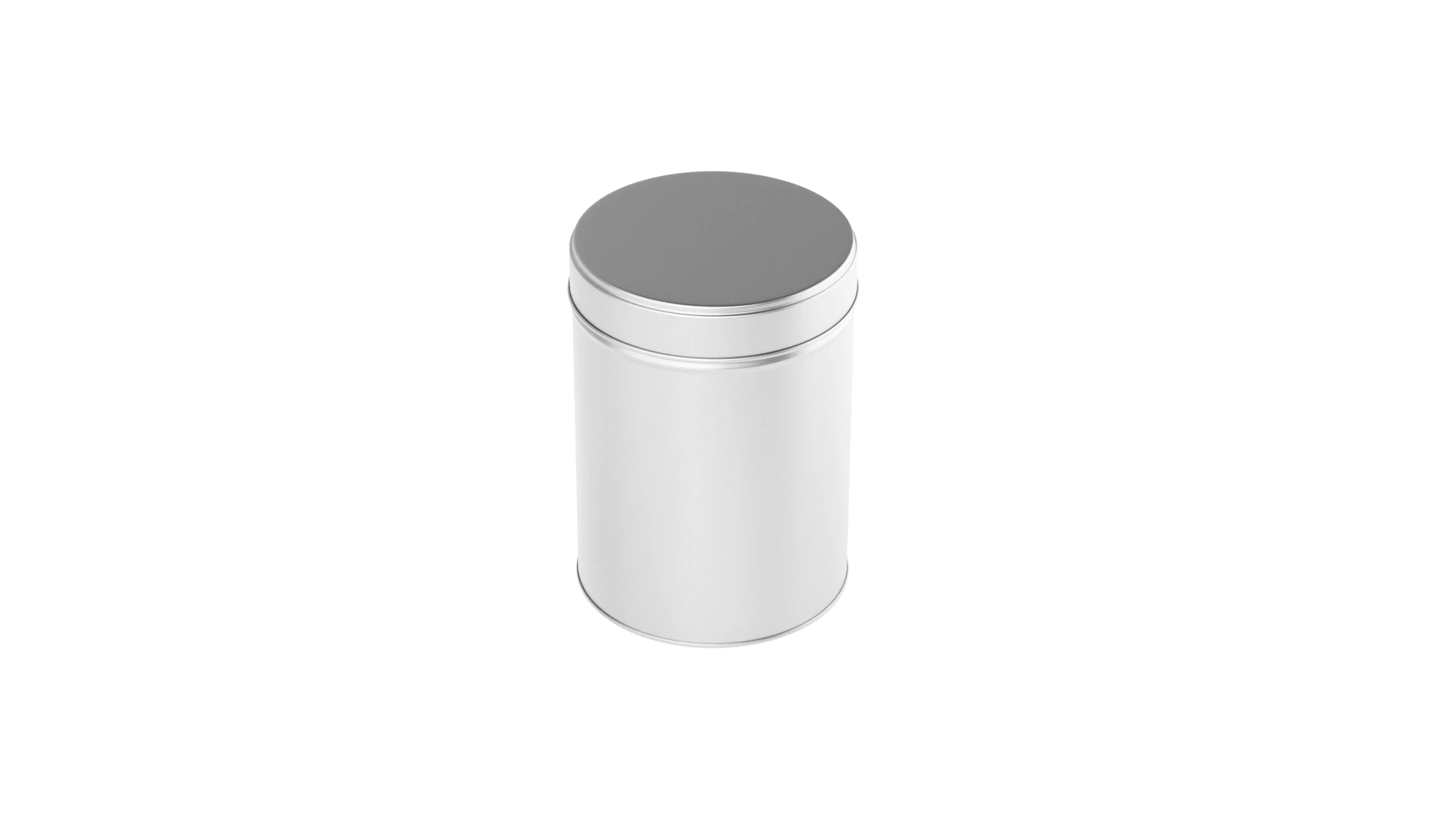 Gewürzdose mit Aromaverschluss aus Metall in Silber