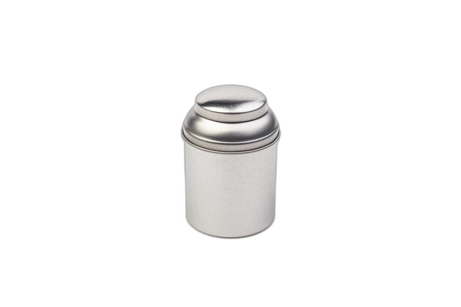 Kleine runde Metallverpackung für Tee
