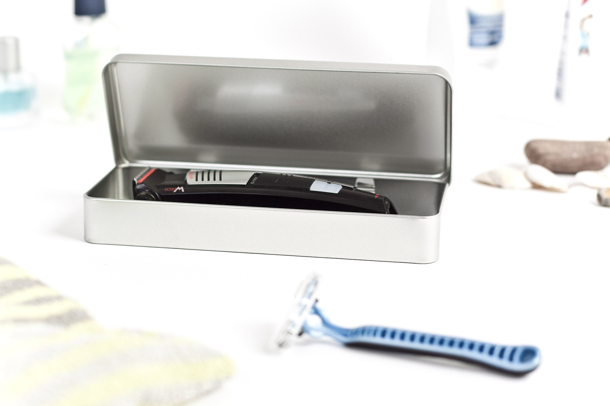 Rasierbox aus Weißblech