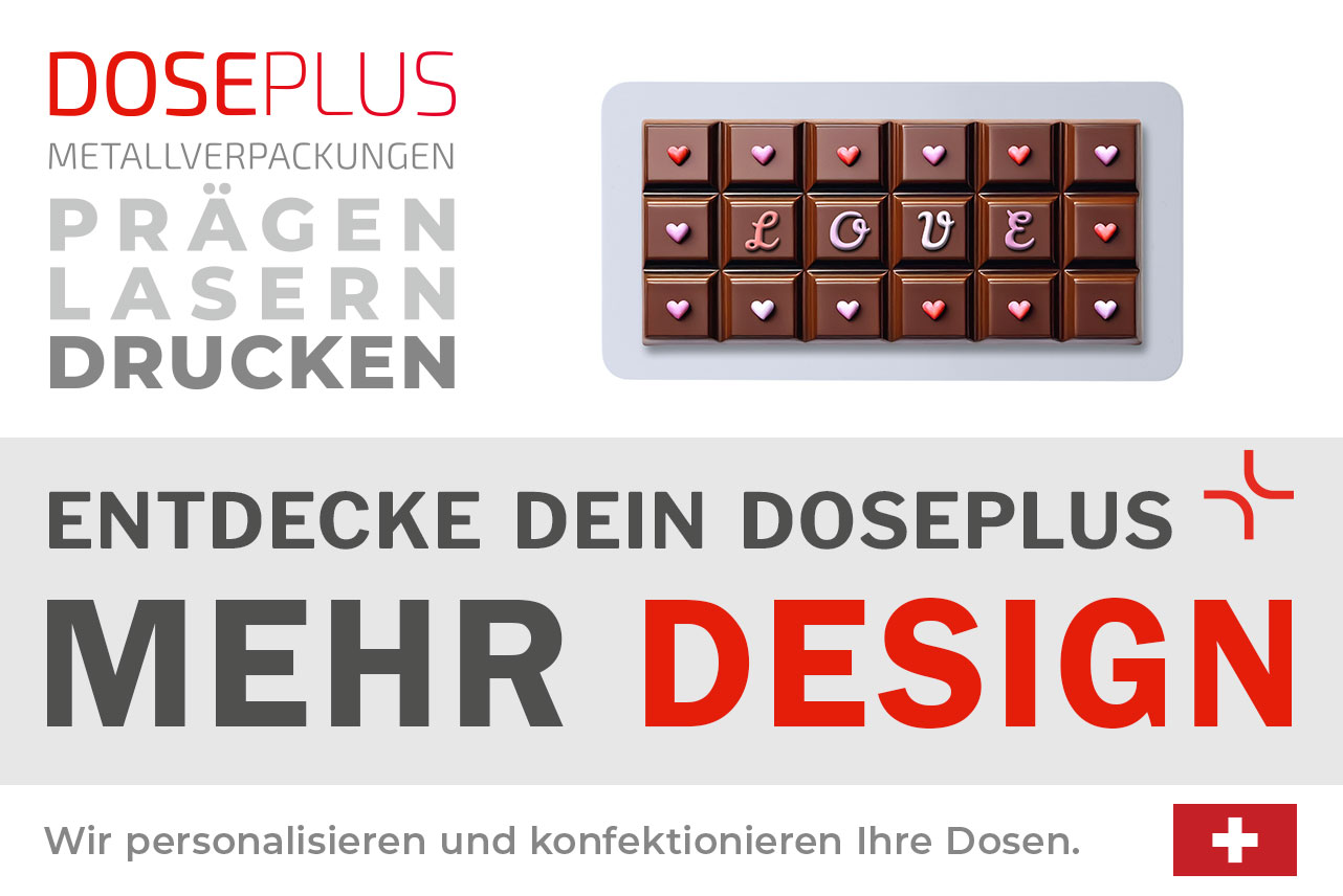Doseplus Schokoladendose CO-010 – entdecke dein Doseplus, mehr Design. Hochwertige Metallverpackung für Schokolade, Werbegeschenke und personalisiertes Branding.