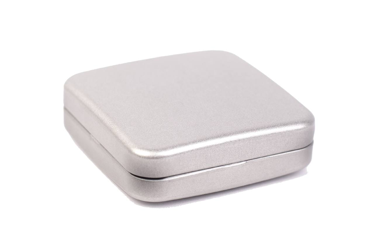 Quadratische Metallverpackung - Metalldose für Kondome