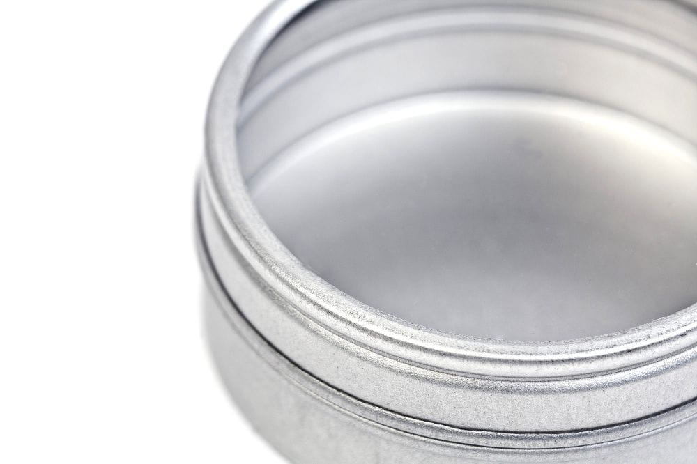 Runde Metalldose für Gewürze
